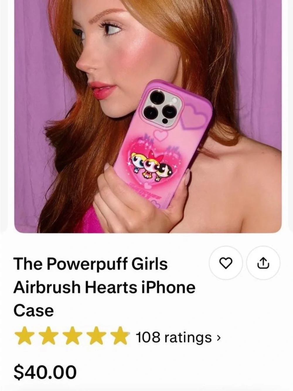 Pink power puff girls velvet caviar iPhone 16 pro max case